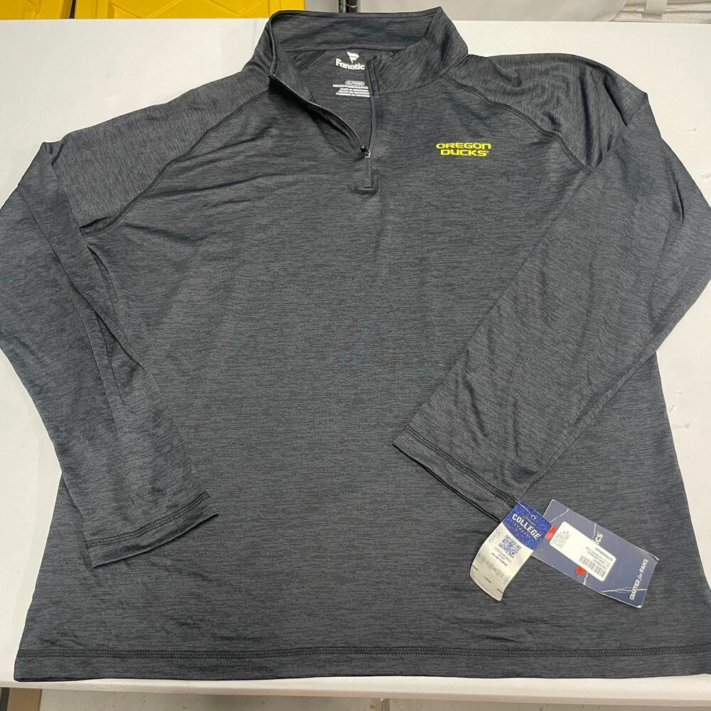 Oregon Ducks Fanatics Lightweight 1/4 Zip Jacket NWT